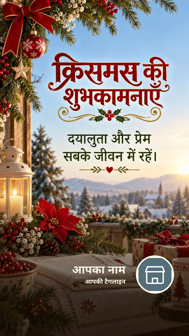 क्रिसमस की शुभकामनाएँ - Festival Image, फूल, प्रकृति