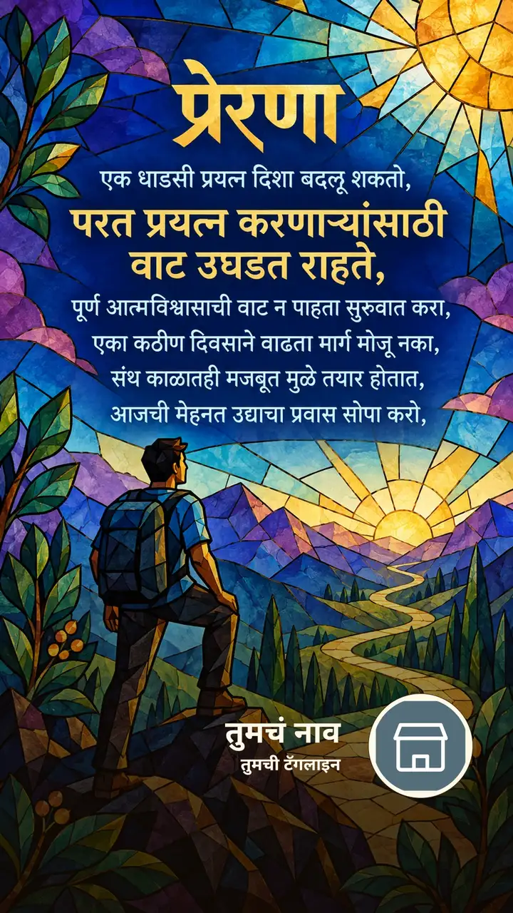 प्रेरणा - एक धाडसी प्रयत्न दिशा बदलू शकतो, - परत प्रयत्न - Motivation Image, निसर्ग, डोंगर