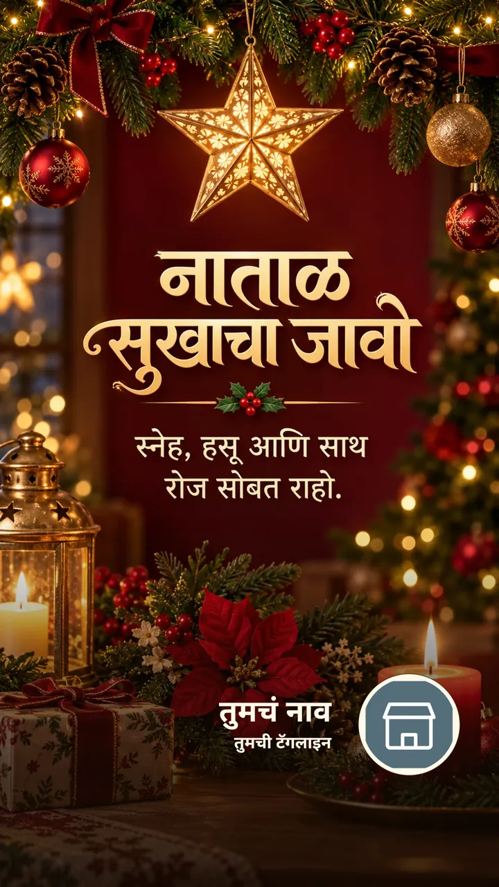 नाताळ सुखाचा जावो - Festival Image, फुलं