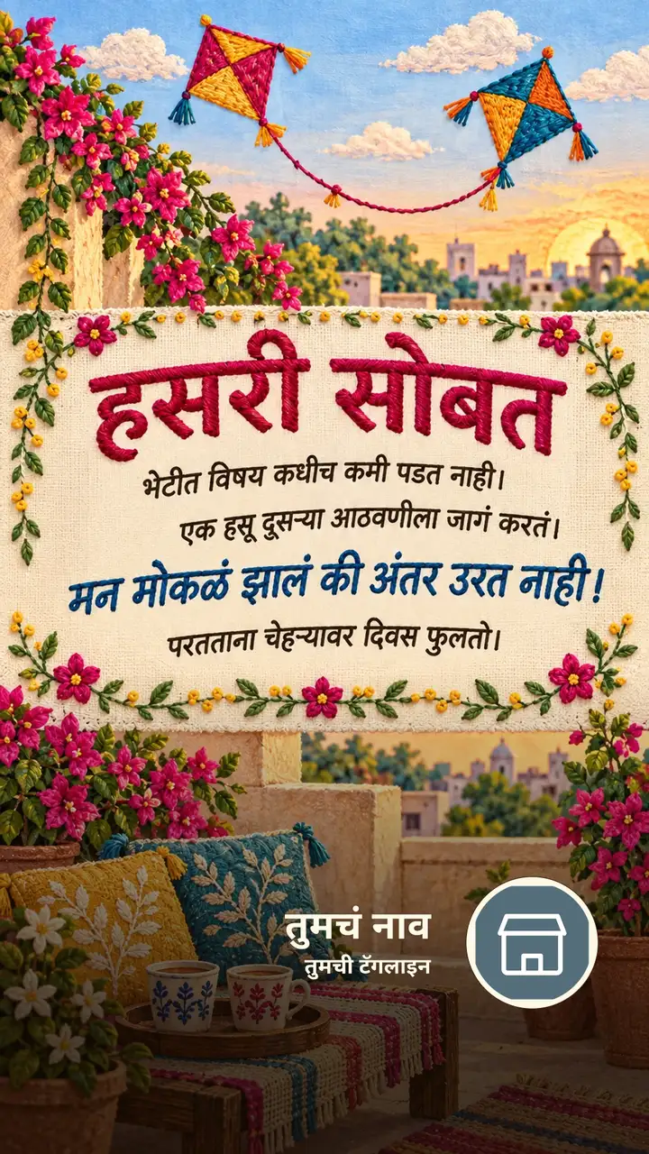 हसरी सोबत - Suvichar Image, फुलं