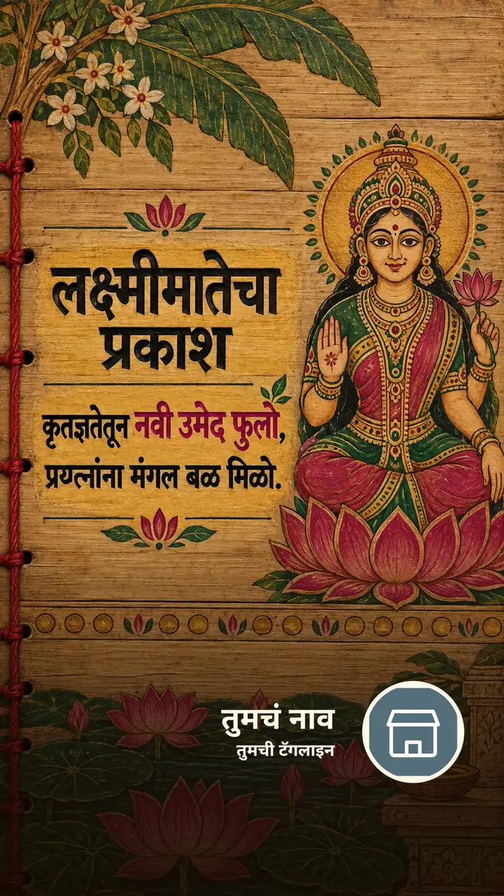 लक्ष्मीमातेचा प्रकाश - Bhakti Image, कमळ, दिवा, लक्ष्मी