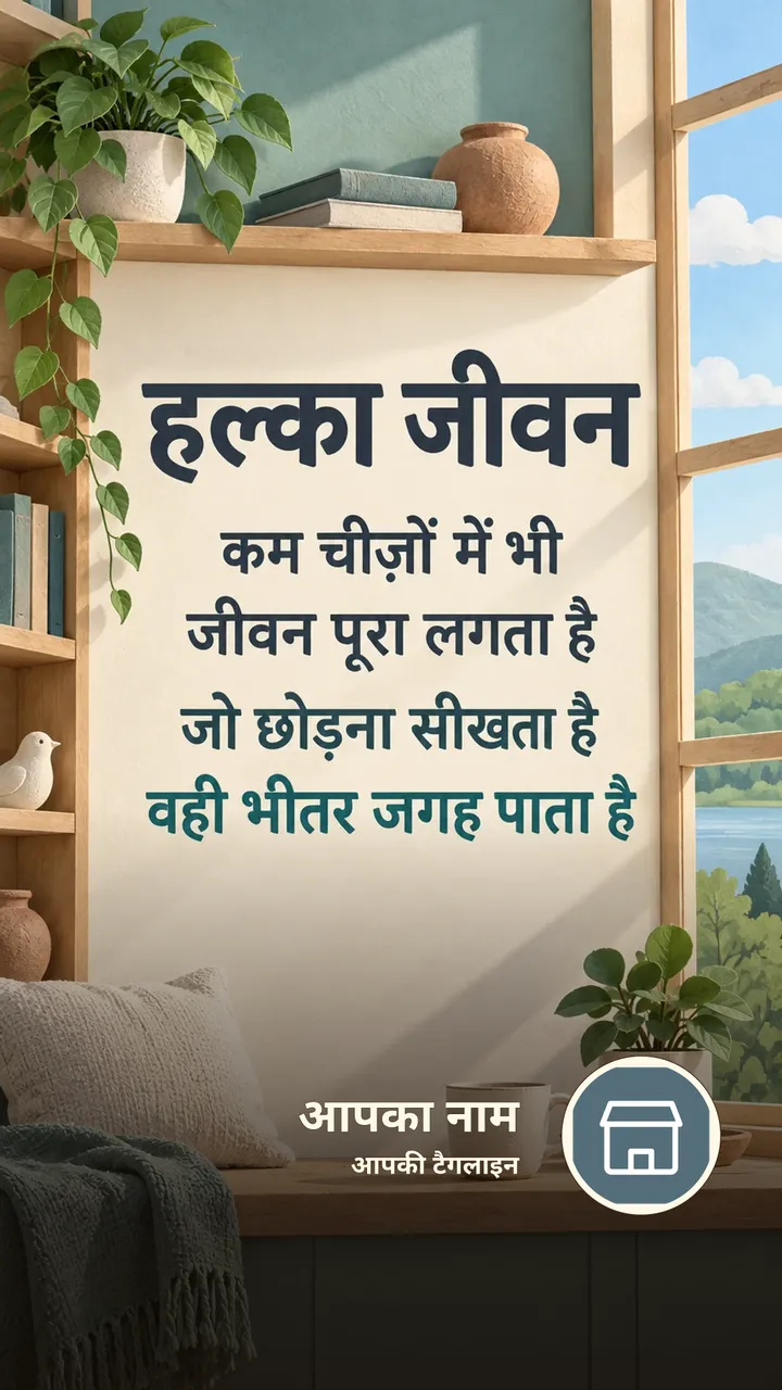 हल्का जीवन - Suvichar Image, प्रकृति, आसमान