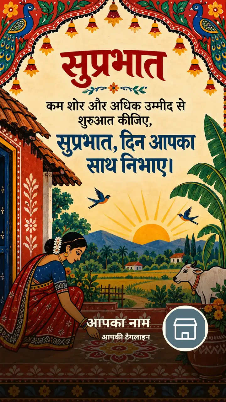 सुप्रभात - कम शोर और अधिक उम्मीद से शुरुआत कीजिए, - सुप्रभात, दिन - Suprabhat Image, फूल, सूर्योदय, प्रकृति