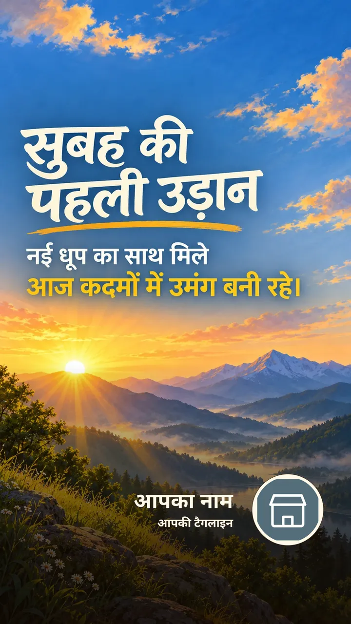 सुबह की पहली उड़ान - Suprabhat Image, सूर्योदय, पहाड़, आसमान
