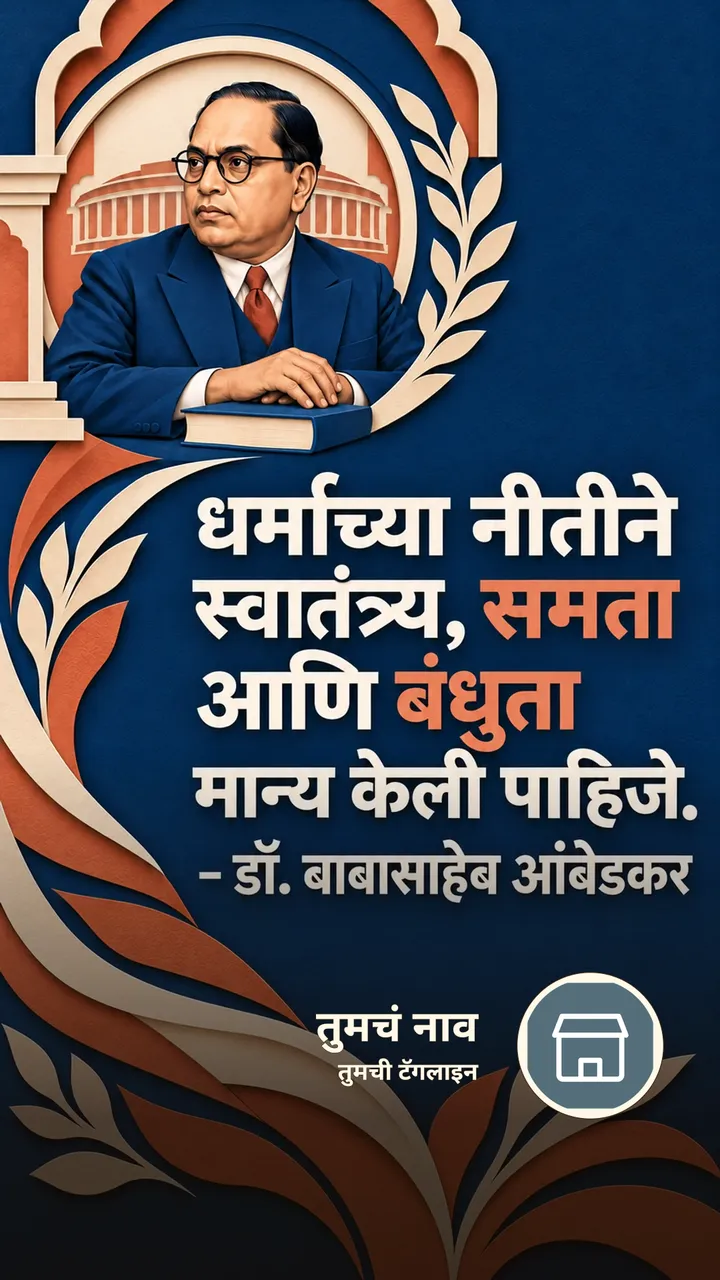 धर्माच्या नीतीने - Suvichar Image