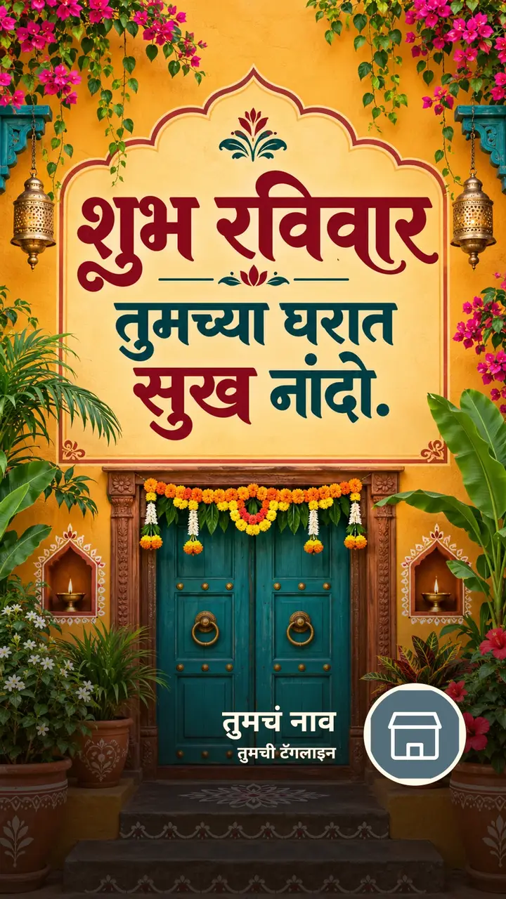शुभ रविवार - तुमच्या घरात सुख नांदो. - दिवसभराच्या शुभेच्छा Image, फुलं, निसर्ग