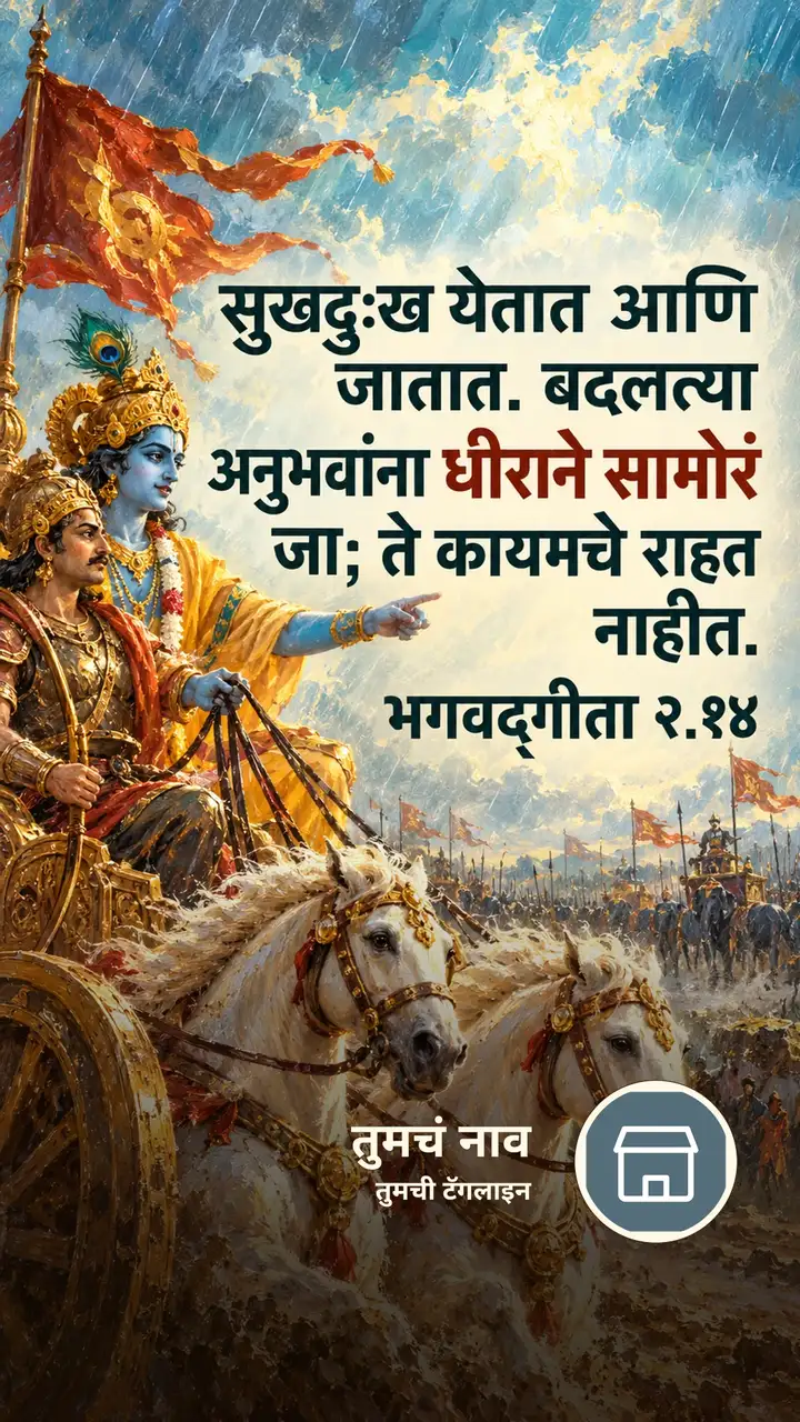 सुखदुःख येतात आणि जातात. - Bhakti Image, कृष्ण