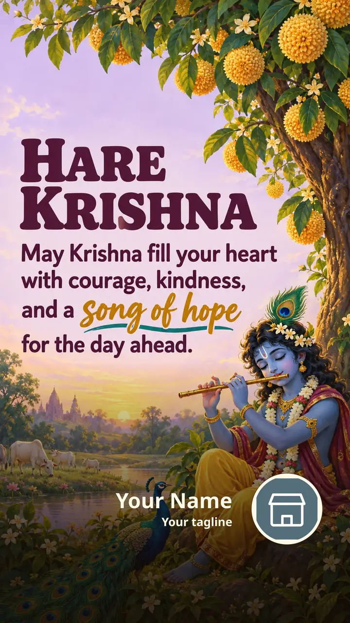 HARE KRISHNA - Devotional Image