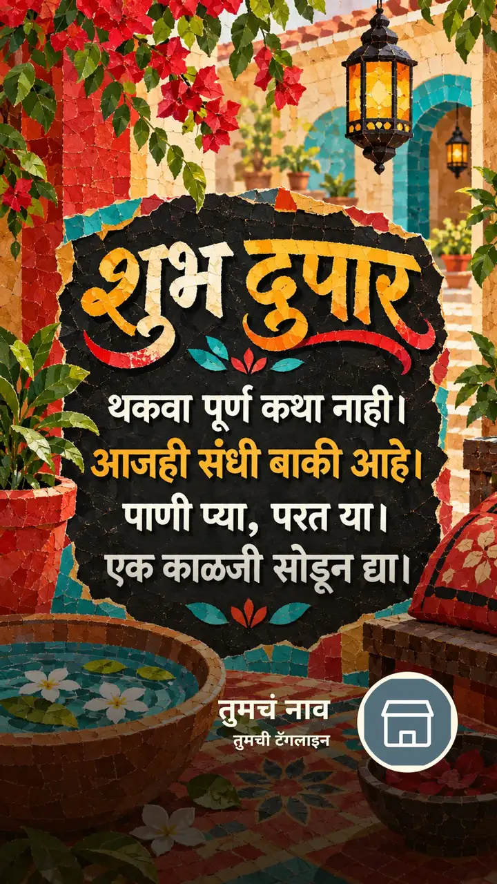 शुभ दुपार - थकवा पूर्ण कथा नाही। - आजही संधी बाकी आहे। - Shubh Dupar Image