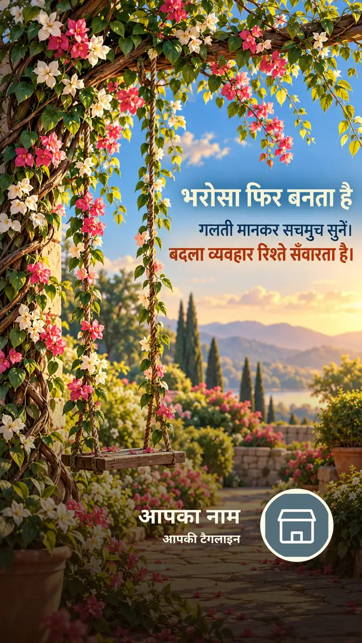 भरोसा फिर बनता है - Suvichar Image, फूल, प्रकृति