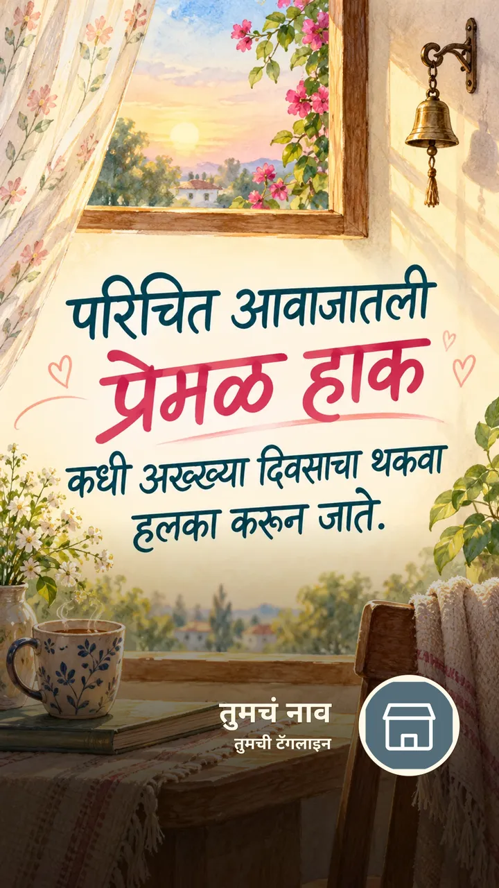 परिचित आवाजातली प्रेमळ हाक - Suvichar Image, निसर्ग