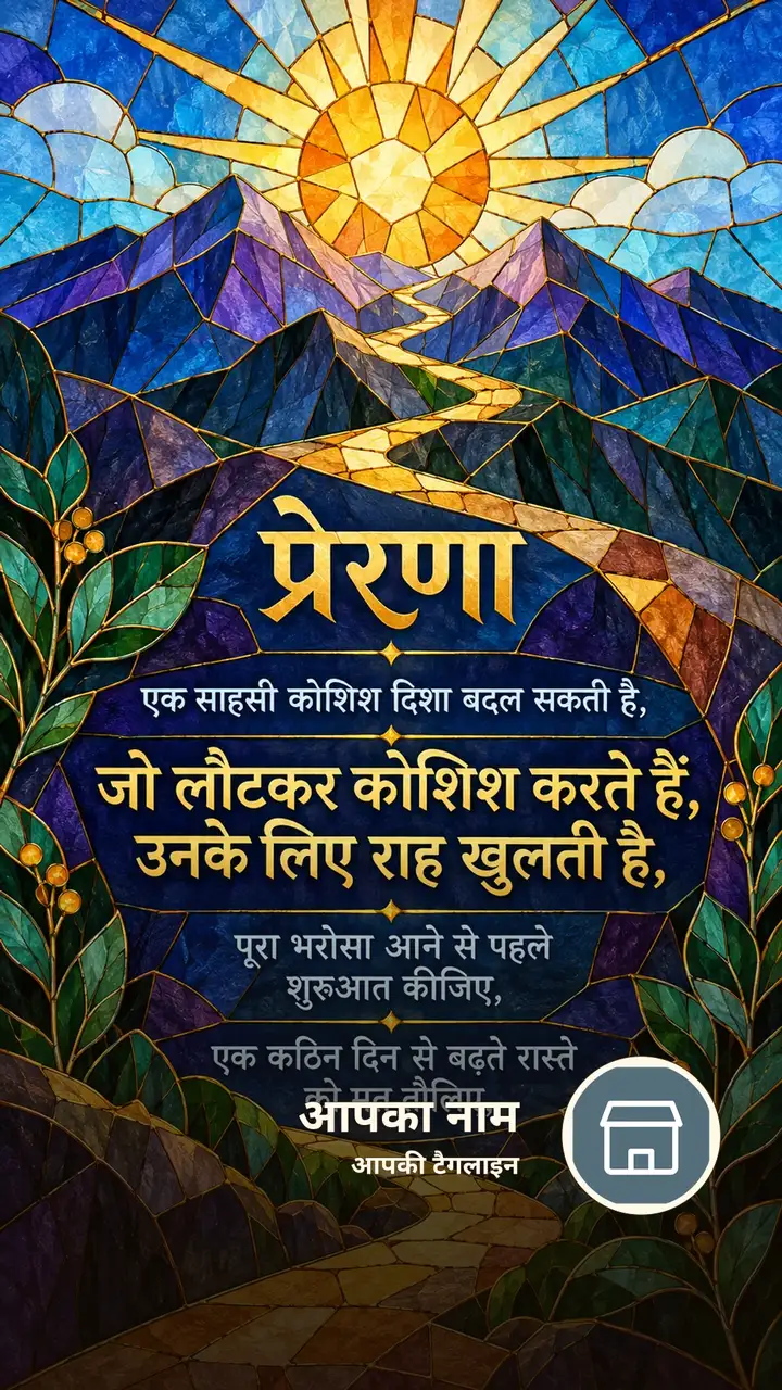 प्रेरणा - एक साहसी कोशिश दिशा बदल सकती है, - जो लौटकर कोशिश करते हैं - Motivational Image, प्रकृति, पहाड़