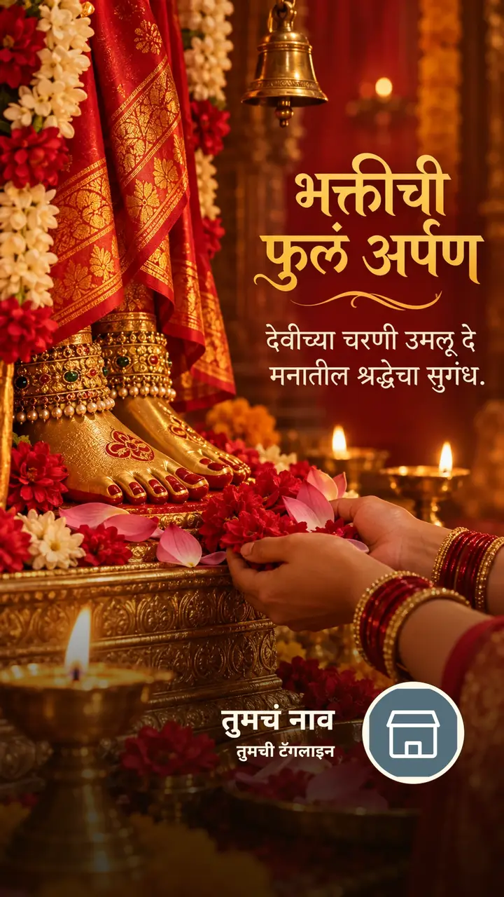भक्तीची फुलं अर्पण - Festival Image, फुलं, कमळ