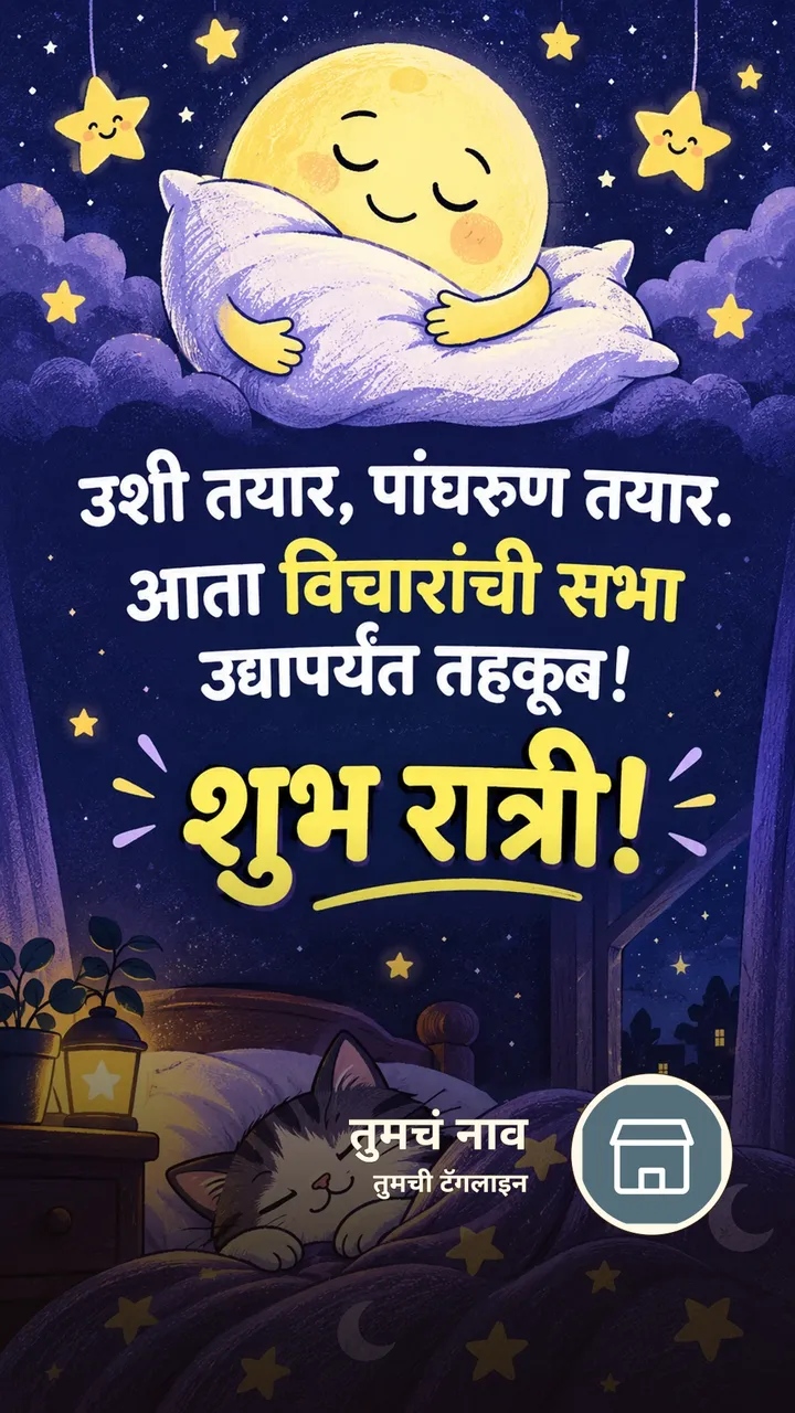 उशी तयार, पांघरूण तयार. - Shubh Ratri Image, चंद्र, चांदण्या