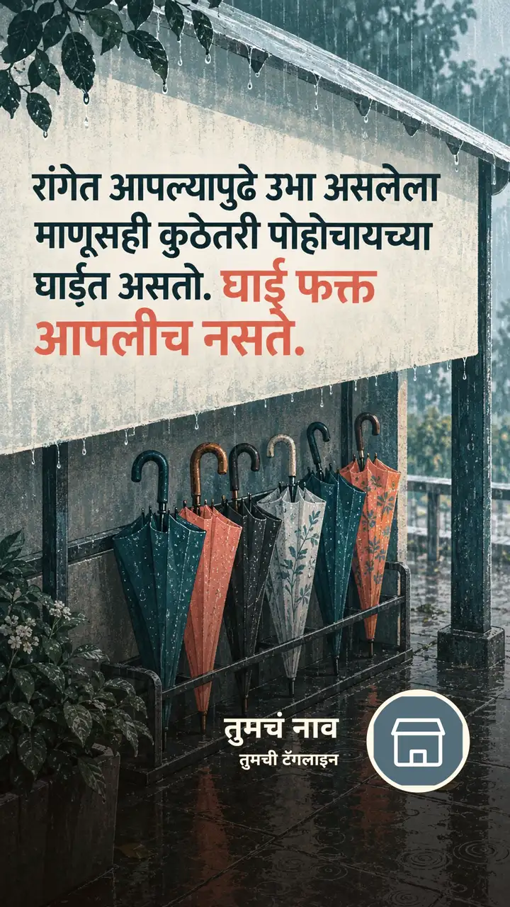 रांगेत आपल्यापुढे उभा असलेला - Suvichar Image, निसर्ग, पाऊस