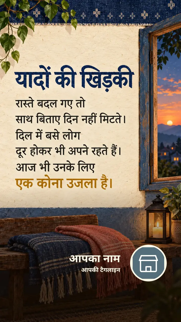 यादों की खिड़की - Suvichar Image, प्रकृति, आसमान