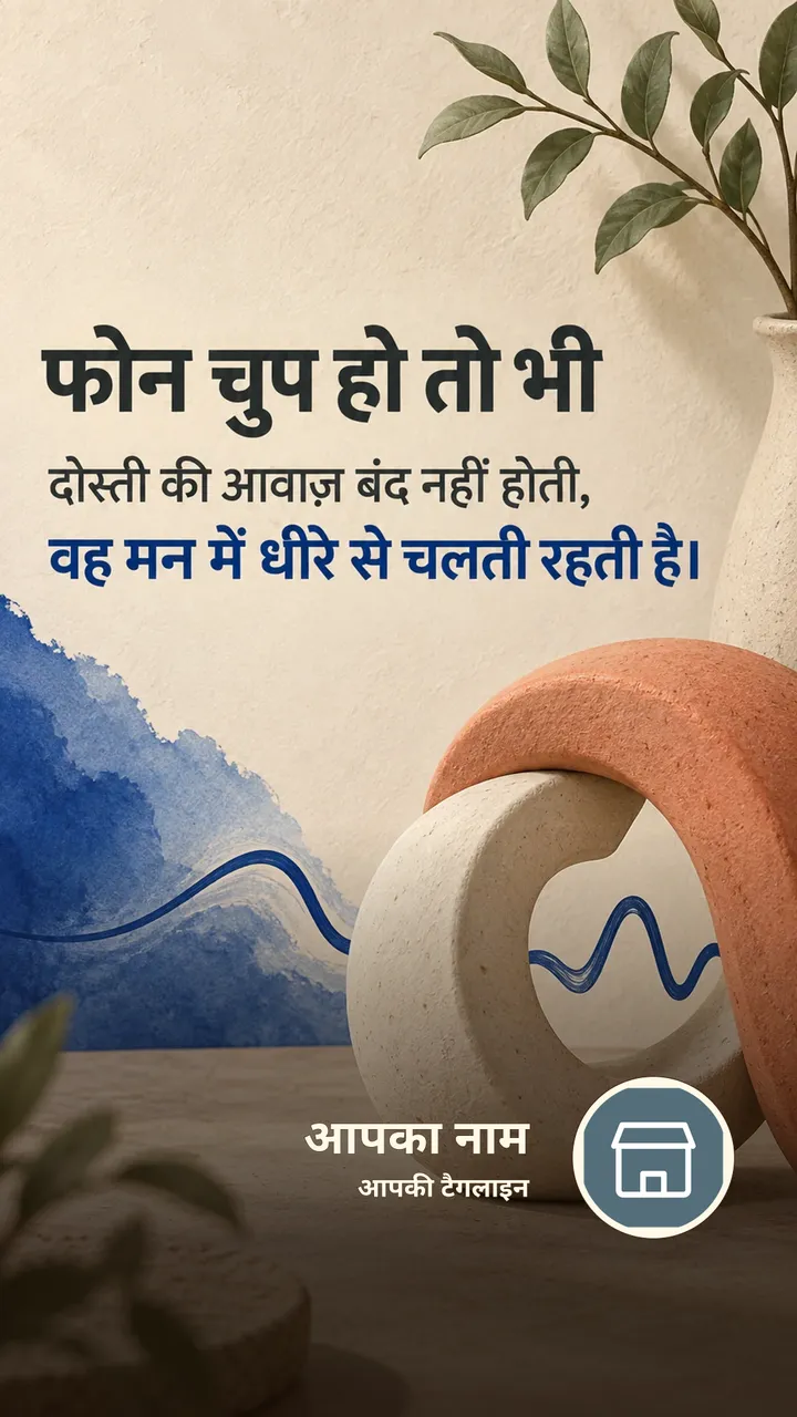 फोन चुप हो तो भी - Suvichar Image, दोस्त