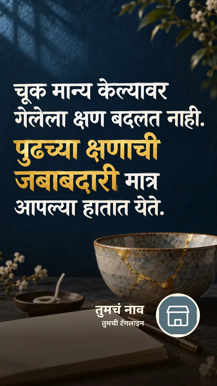चूक मान्य केल्यावर - Suvichar Image