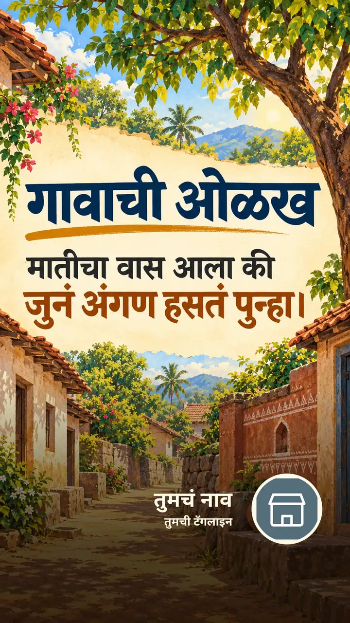 गावाची ओळख - Suvichar Image, गाव, कुटुंब, मुलं