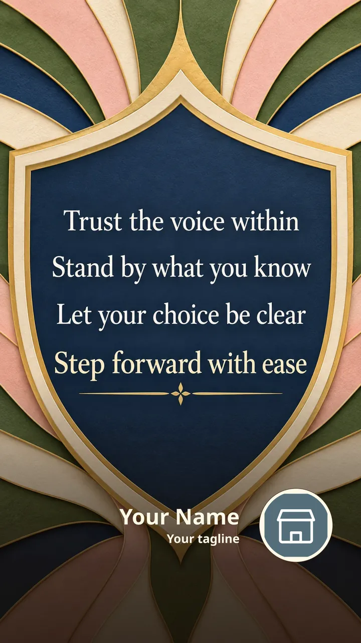 Trust the voice within - Motivational Image