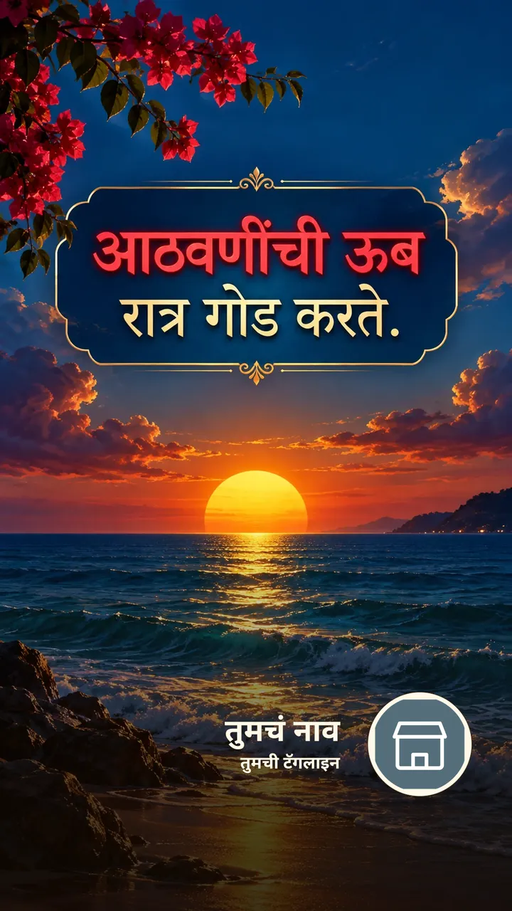 आठवणींची ऊब - Shubh Ratri Image, समुद्र