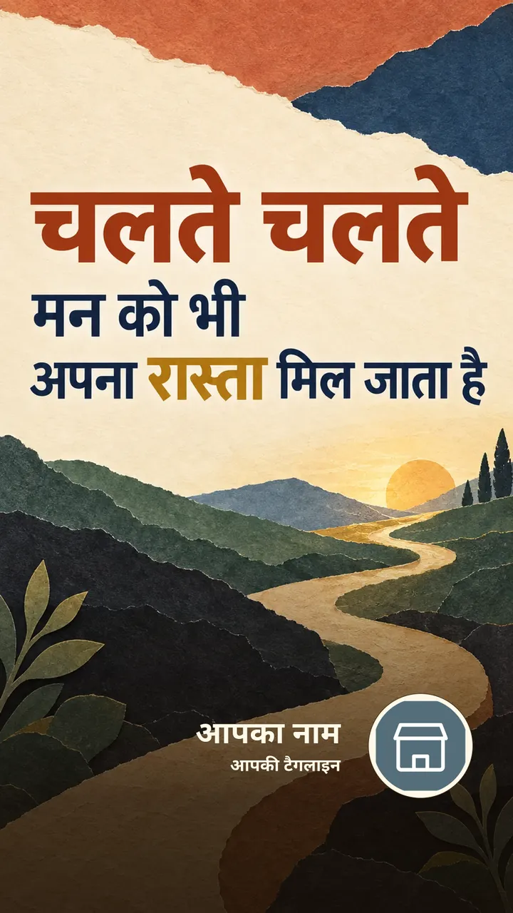 चलते चलते - Suvichar Image, पहाड़, आसमान