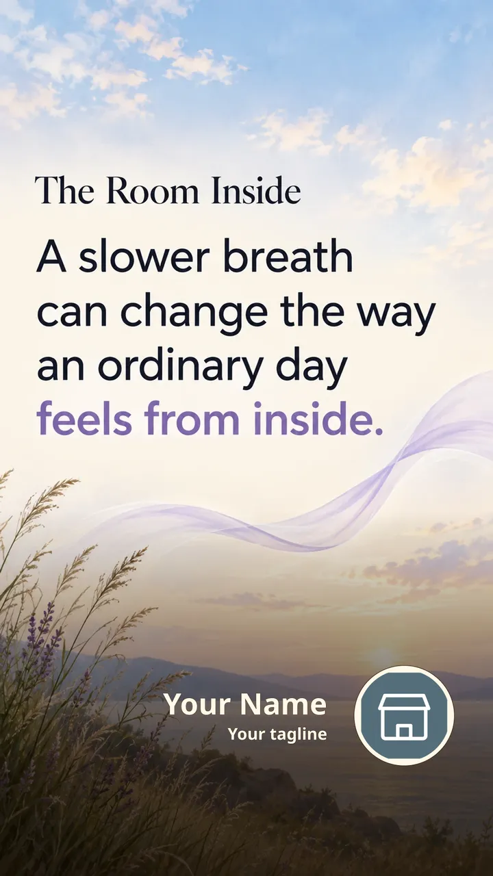The Room Inside - Quote Image, Nature, Sky