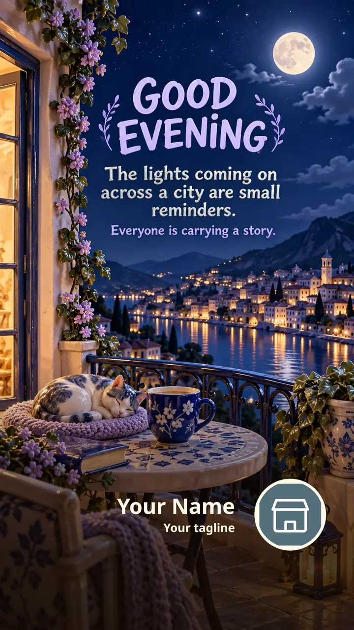 GOOD EVENING - The lights coming on across a city are small reminders. - Good Evening Image