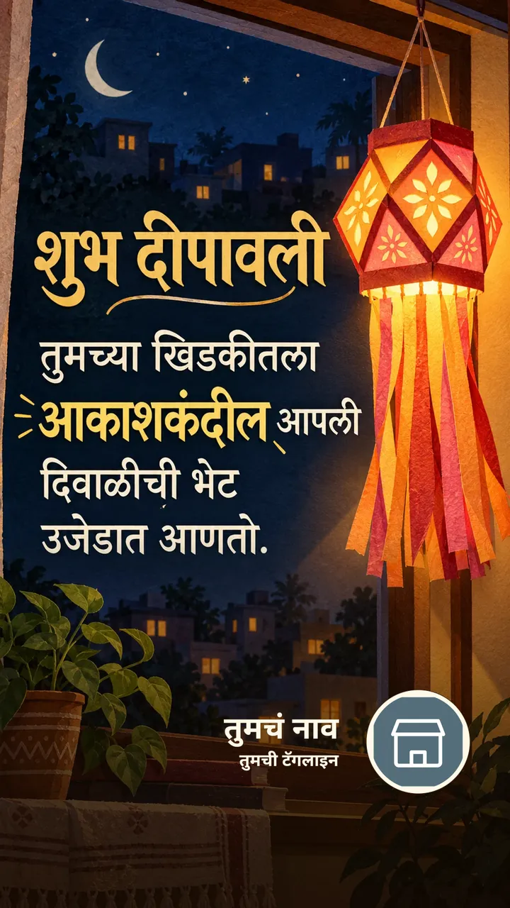 शुभ दीपावली - तुमच्या खिडकीतला - Festival Image