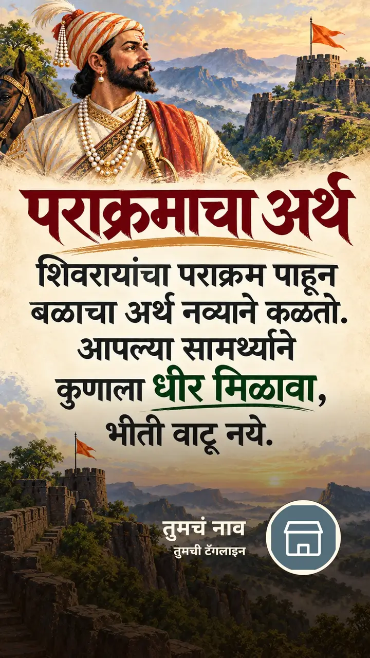 पराक्रमाचा अर्थ - Motivation Image