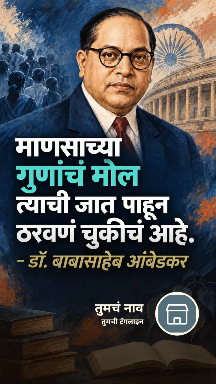 माणसाच्या गुणांचं मोल - Suvichar Image