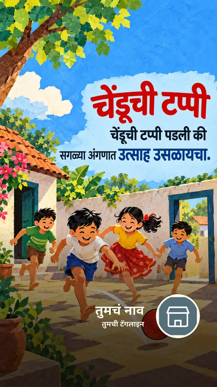 चेंडूची टप्पी - Suvichar Image, मित्र, मुलं
