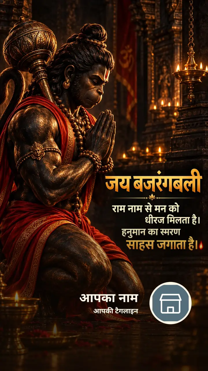 जय बजरंगबली - राम नाम से मन को धीरज मिलता है। - Bhakti Image, हनुमान
