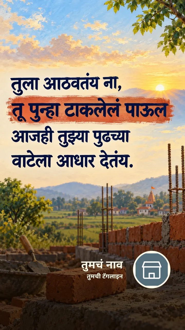 तुला आठवतंय ना, - Motivation Image, गाव
