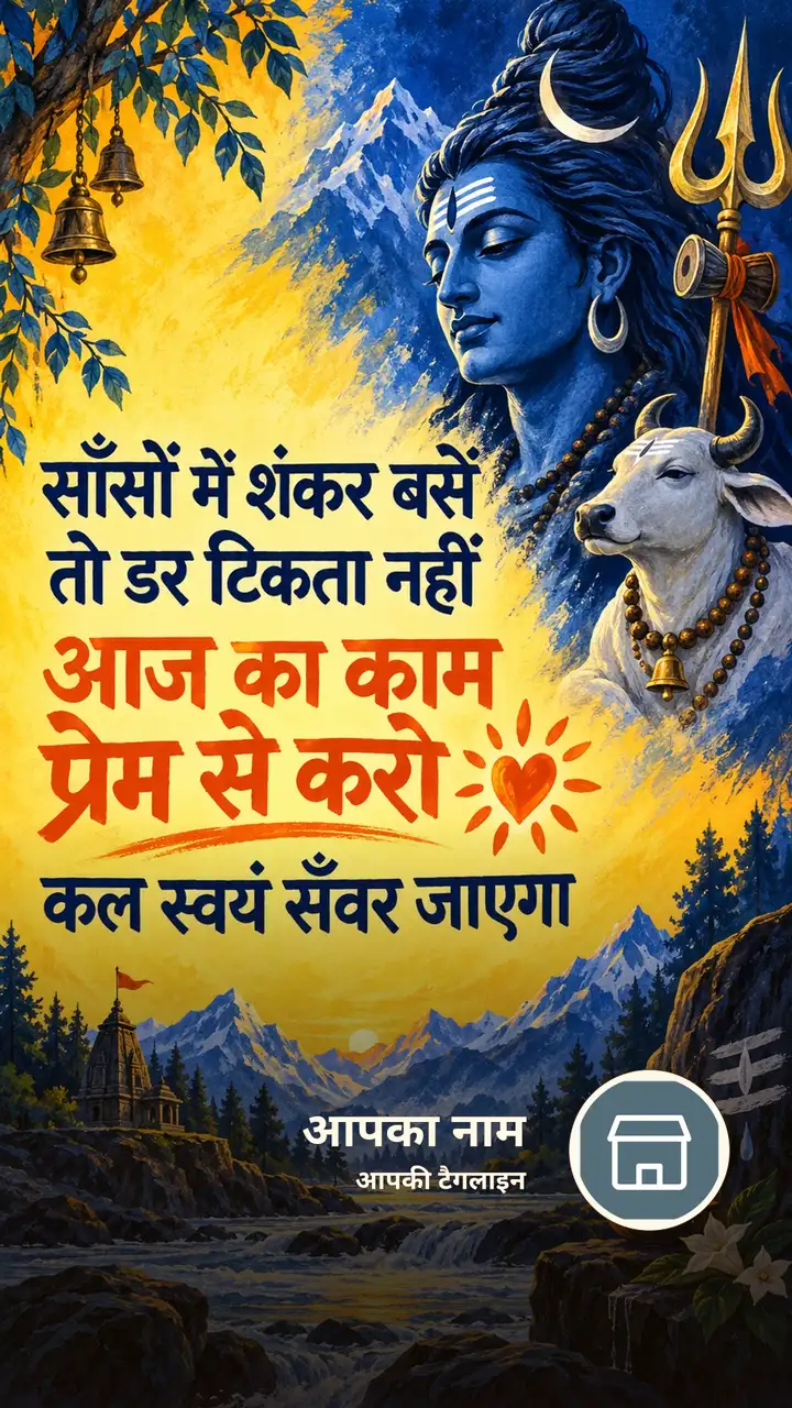 साँसों में शंकर बसें - Bhakti Image, शिव