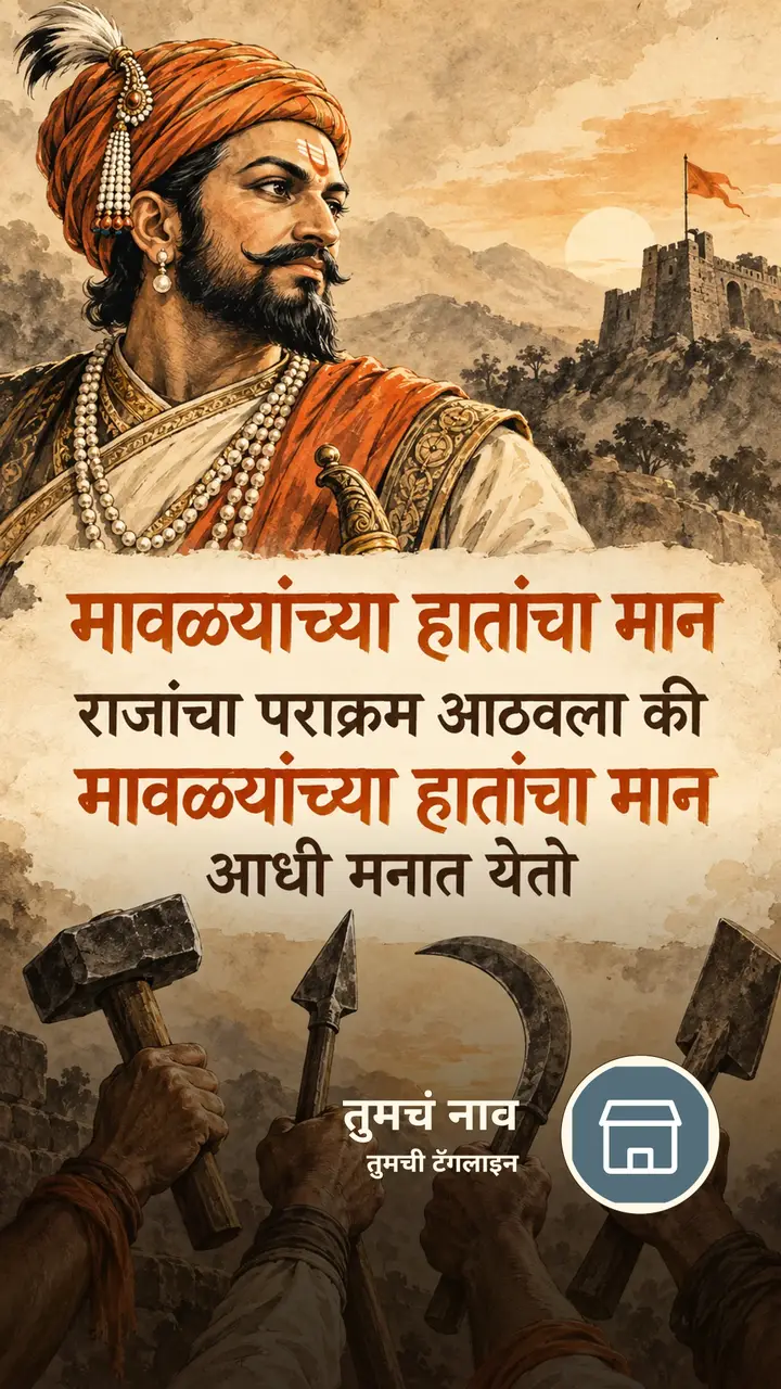 मावळ्यांच्या हातांचा मान - Motivation Image