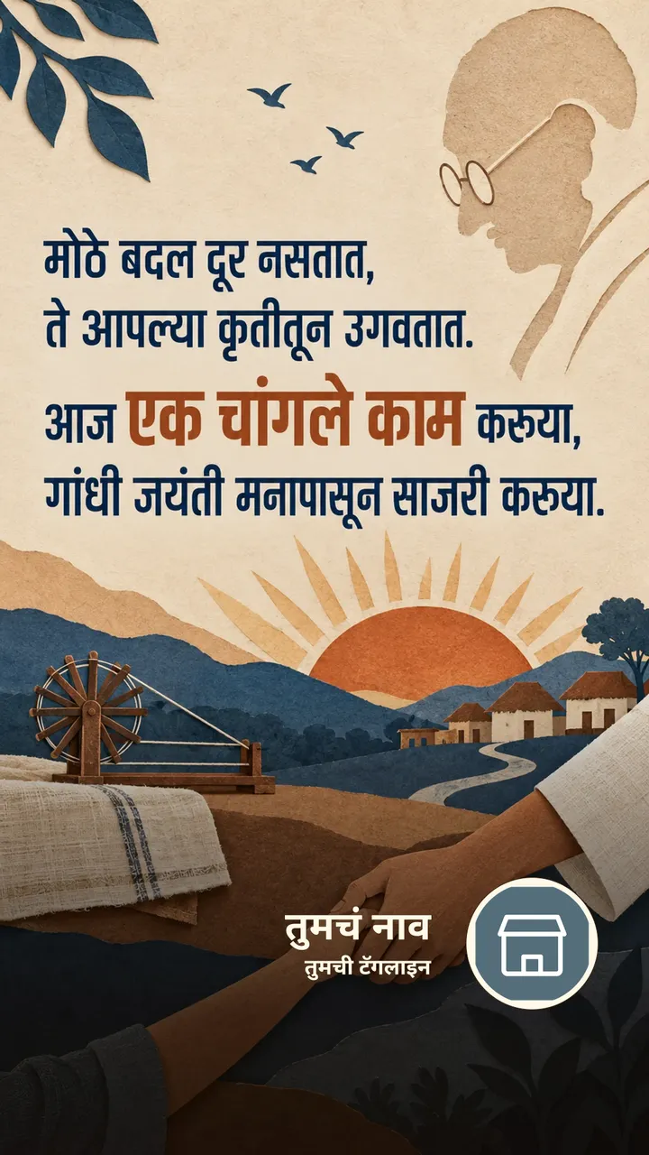 मोठे बदल दूर नसतात, - Festival Image, निसर्ग, गाव, मित्र