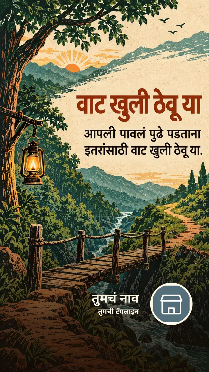 वाट खुली ठेवू या - Suvichar Image, निसर्ग