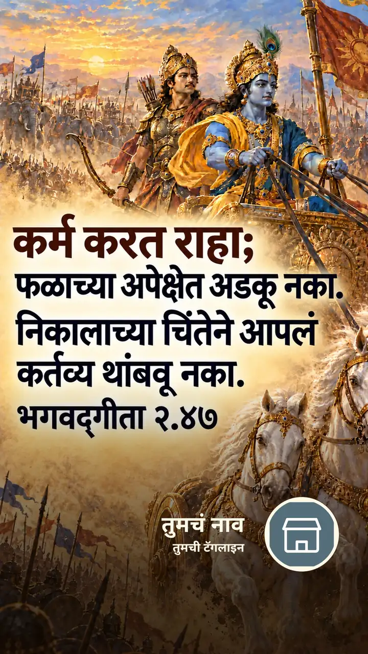 कर्म करत राहा; - Bhakti Image, कृष्ण