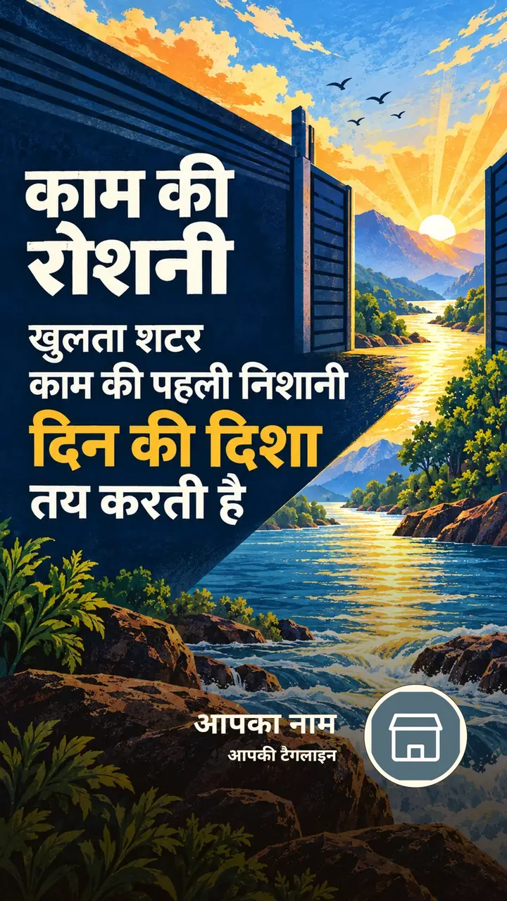 काम की रोशनी - Motivational Image, नदी