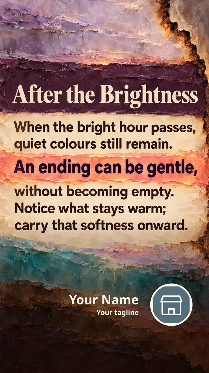 After the Brightness - Quote Image