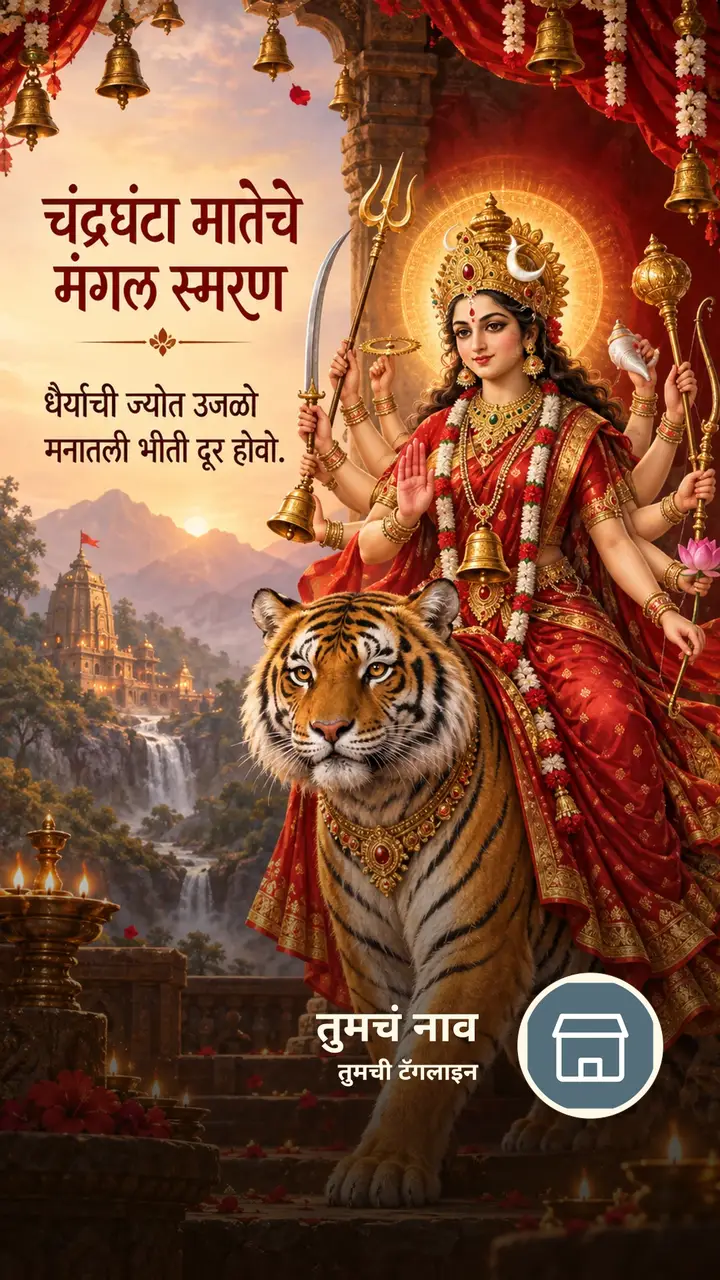 चंद्रघंटा मातेचे मंगल स्मरण - Festival Image