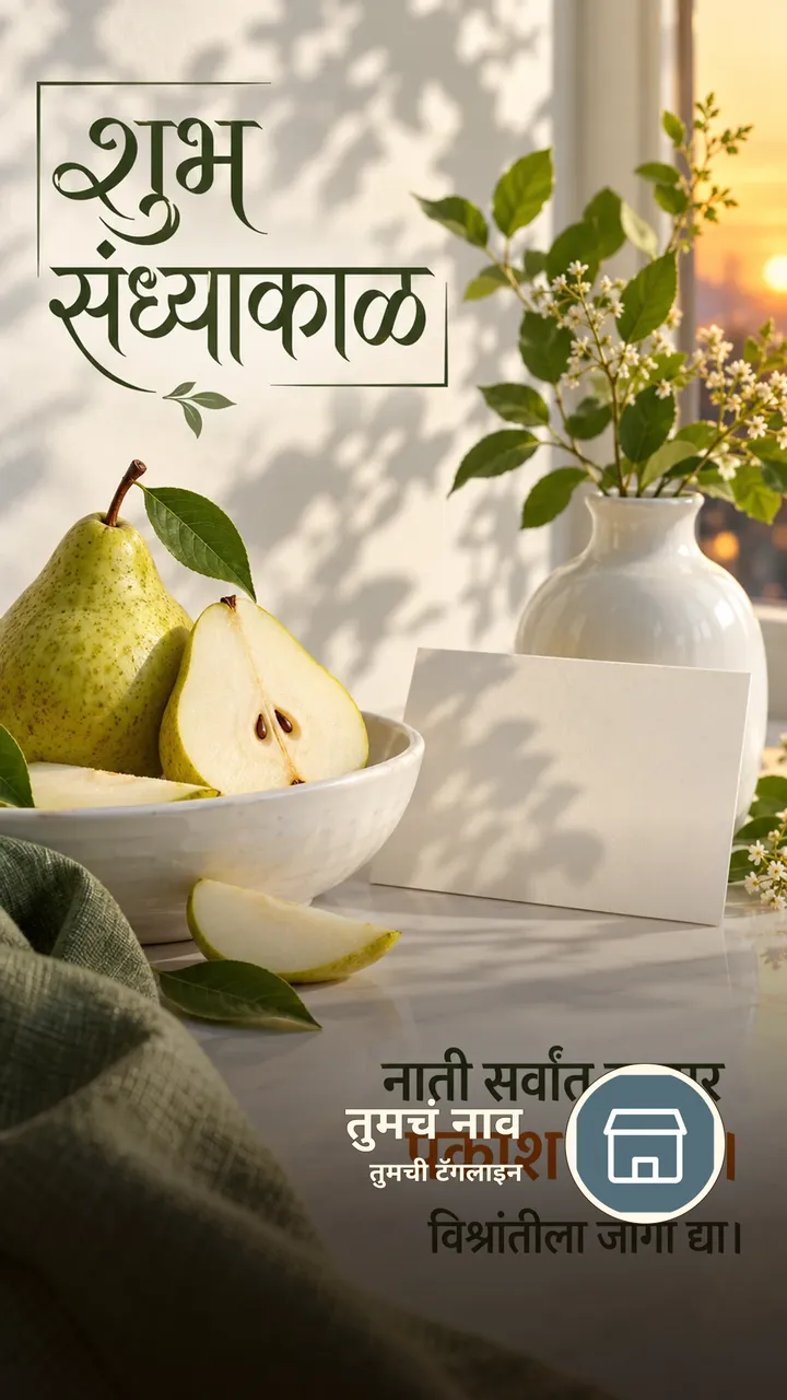 शुभ संध्याकाळ - नाती सर्वांत उबदार प्रकाश आहेत। - विश्रांतीला जागा - Sandhyakal Image