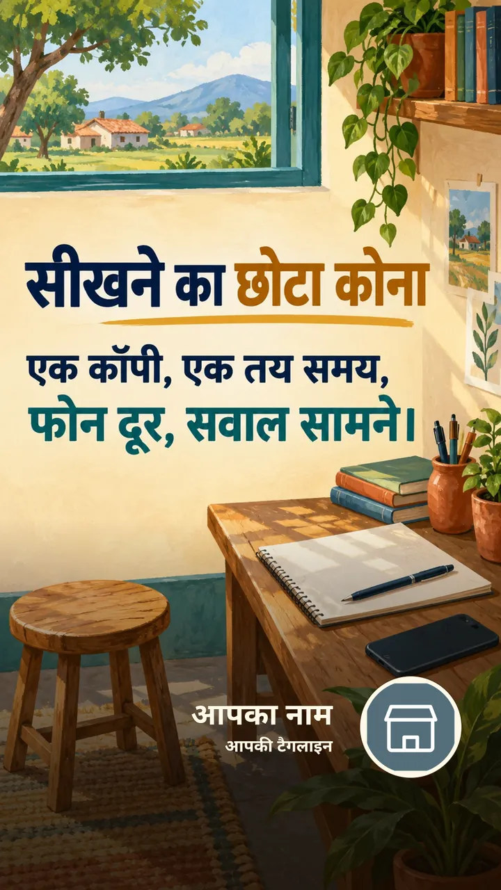 सीखने का छोटा कोना - Motivational Image, प्रकृति, गाँव