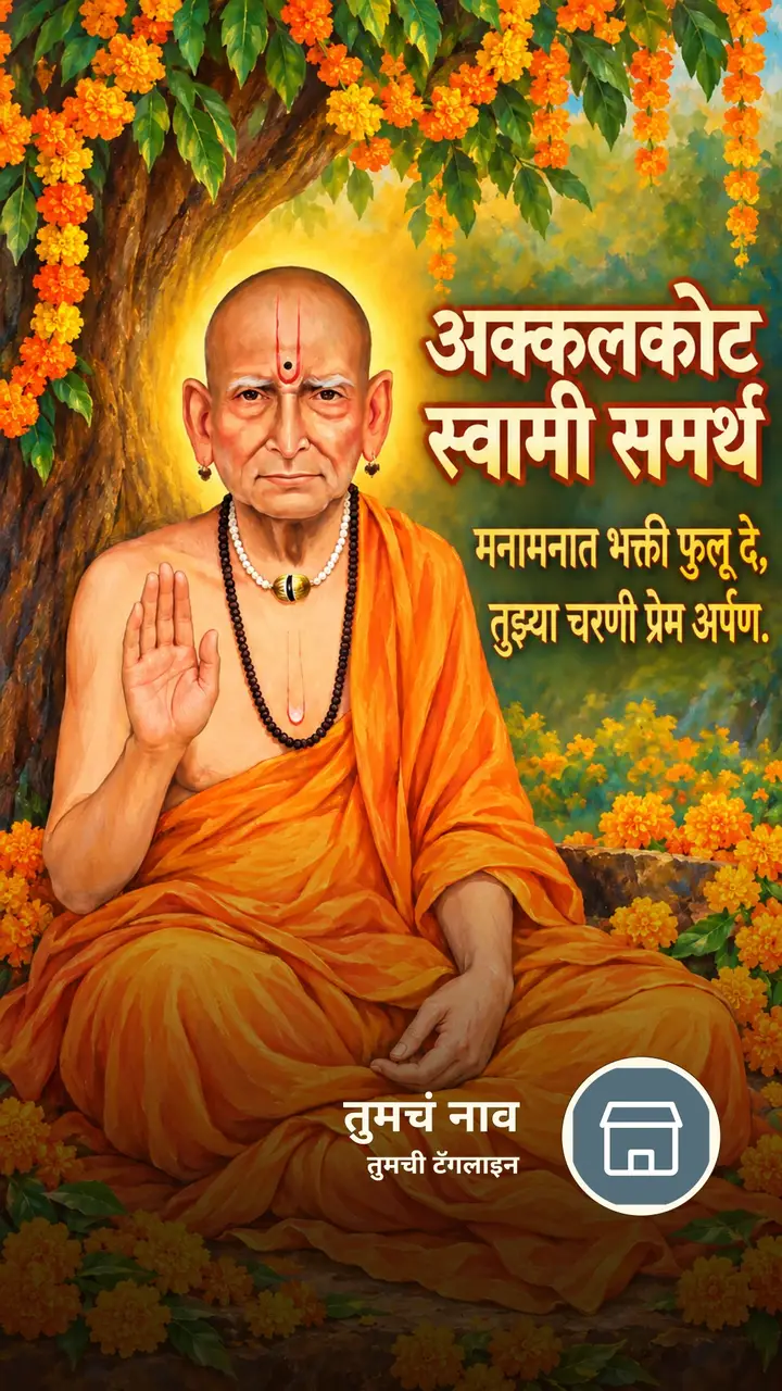अक्कलकोट स्वामी समर्थ - मनामनात भक्ती फुलू दे, - Bhakti Image, फुलं, निसर्ग, स्वामी समर्थ