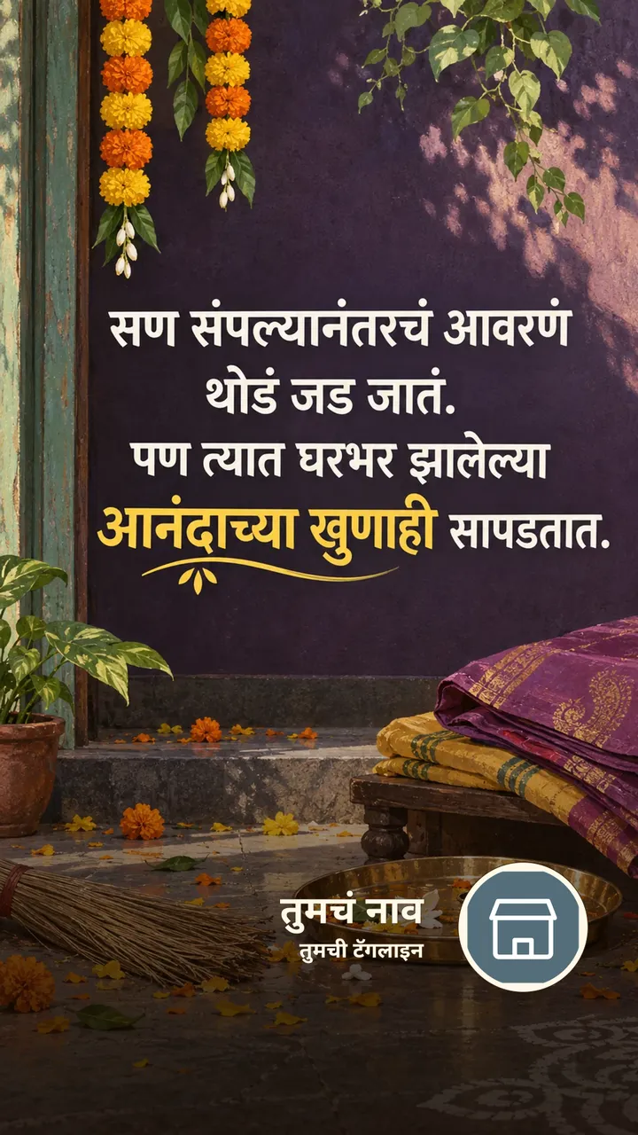 सण संपल्यानंतरचं आवरणं - Suvichar Image, फुलं, निसर्ग