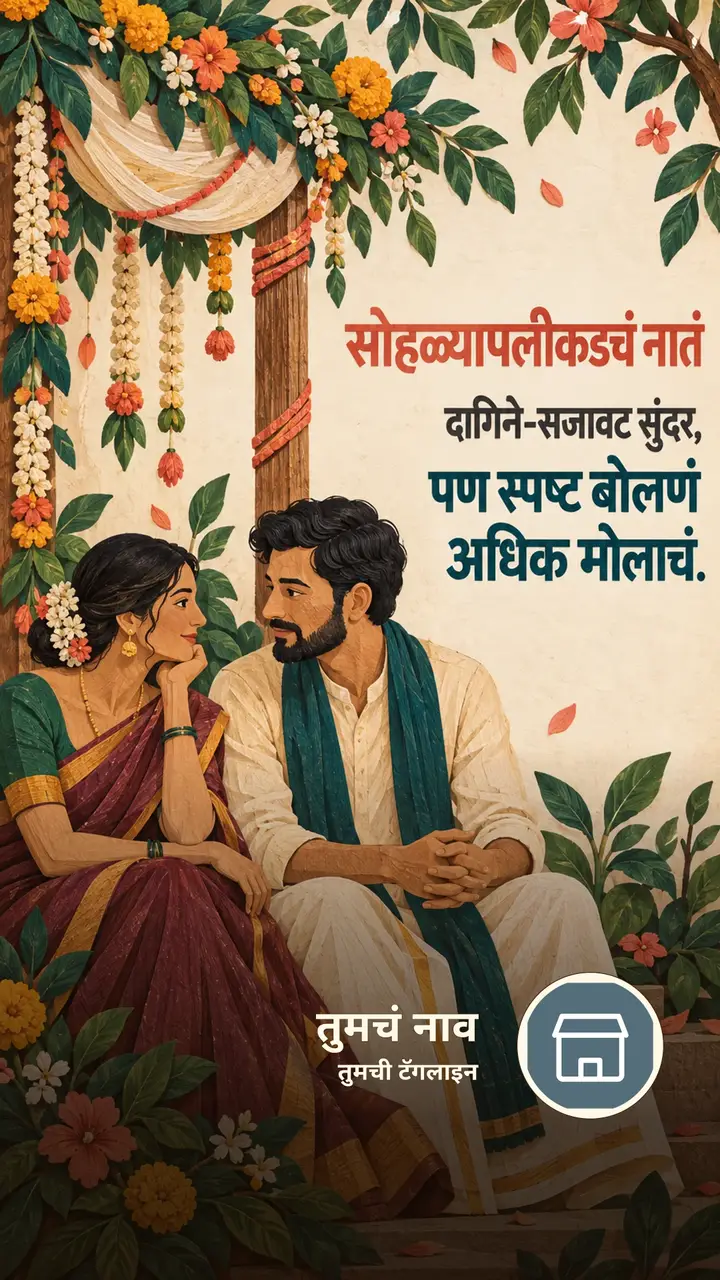 सोहळ्यापलीकडचं नातं - Suvichar Image, फुलं, जोडपं