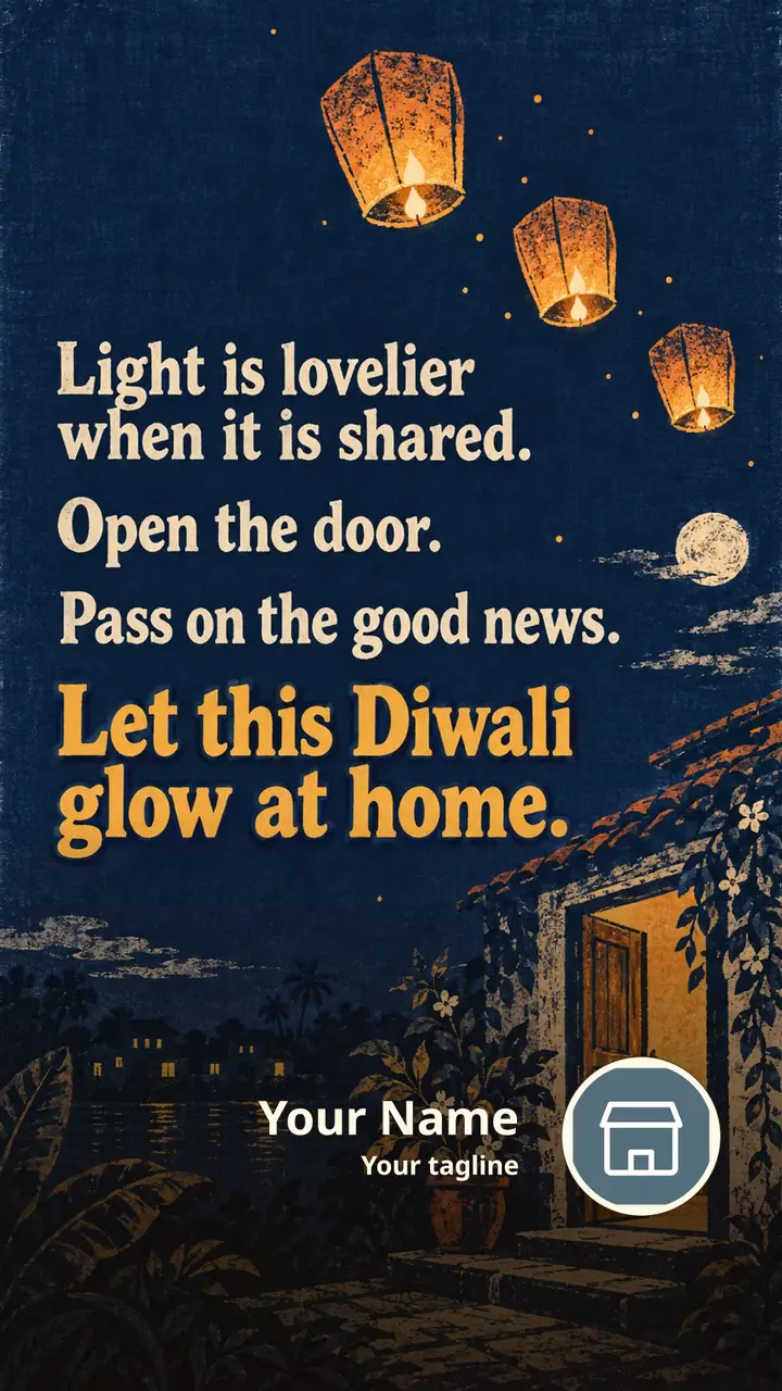 Light is lovelier when it is shared. - Festival Image, Diya