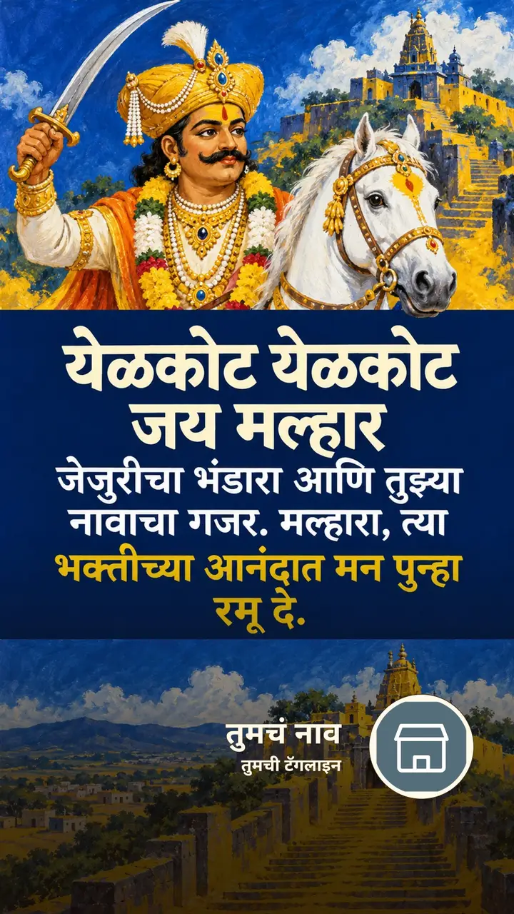 येळकोट येळकोट जय मल्हार - जेजुरीचा भंडारा आणि तुझ्या - Bhakti Image, डोंगर, खंडोबा