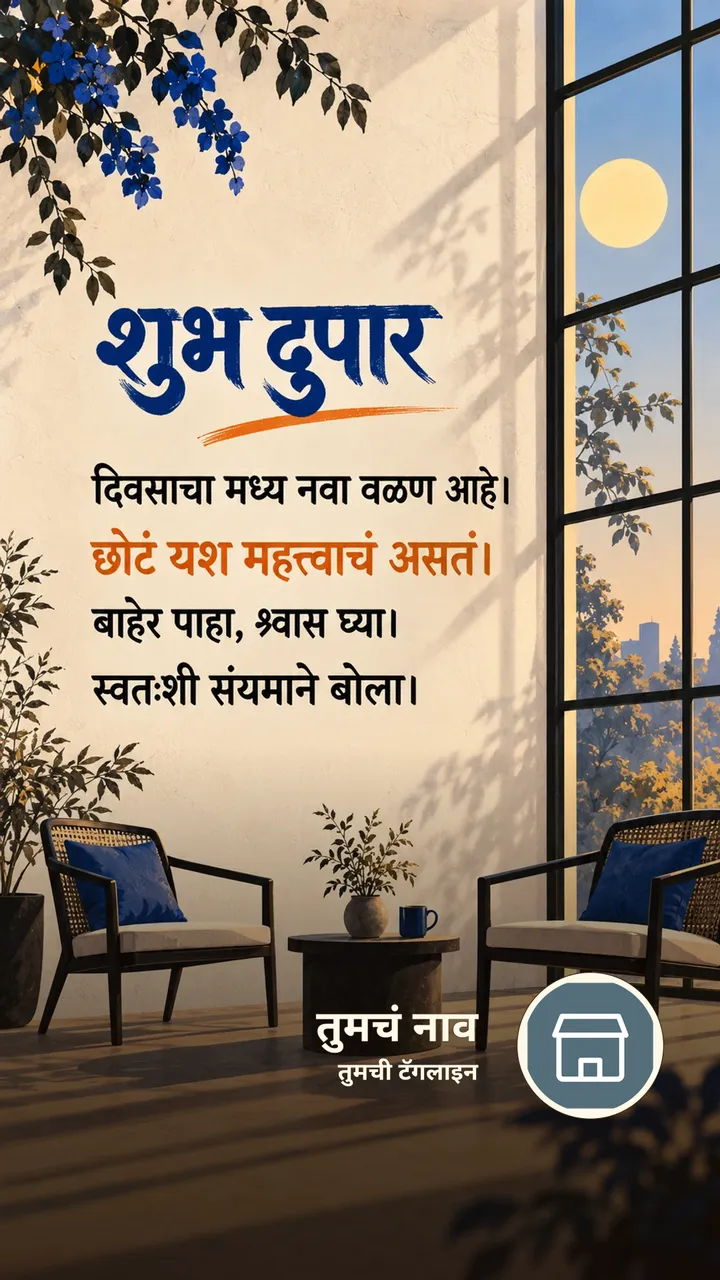 शुभ दुपार - दिवसाचा मध्य नवा वळण आहे। - छोटं यश - Shubh Dupar Image